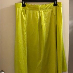 Eloquii Satin Pleated Midi Skirt